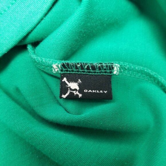 Oakley Shirt XL green Men's Polo Shirt Interlock 3 Button Short Sleeve - Picture 4 of 9